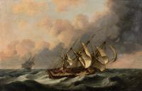 Two Ships in Rough Seas