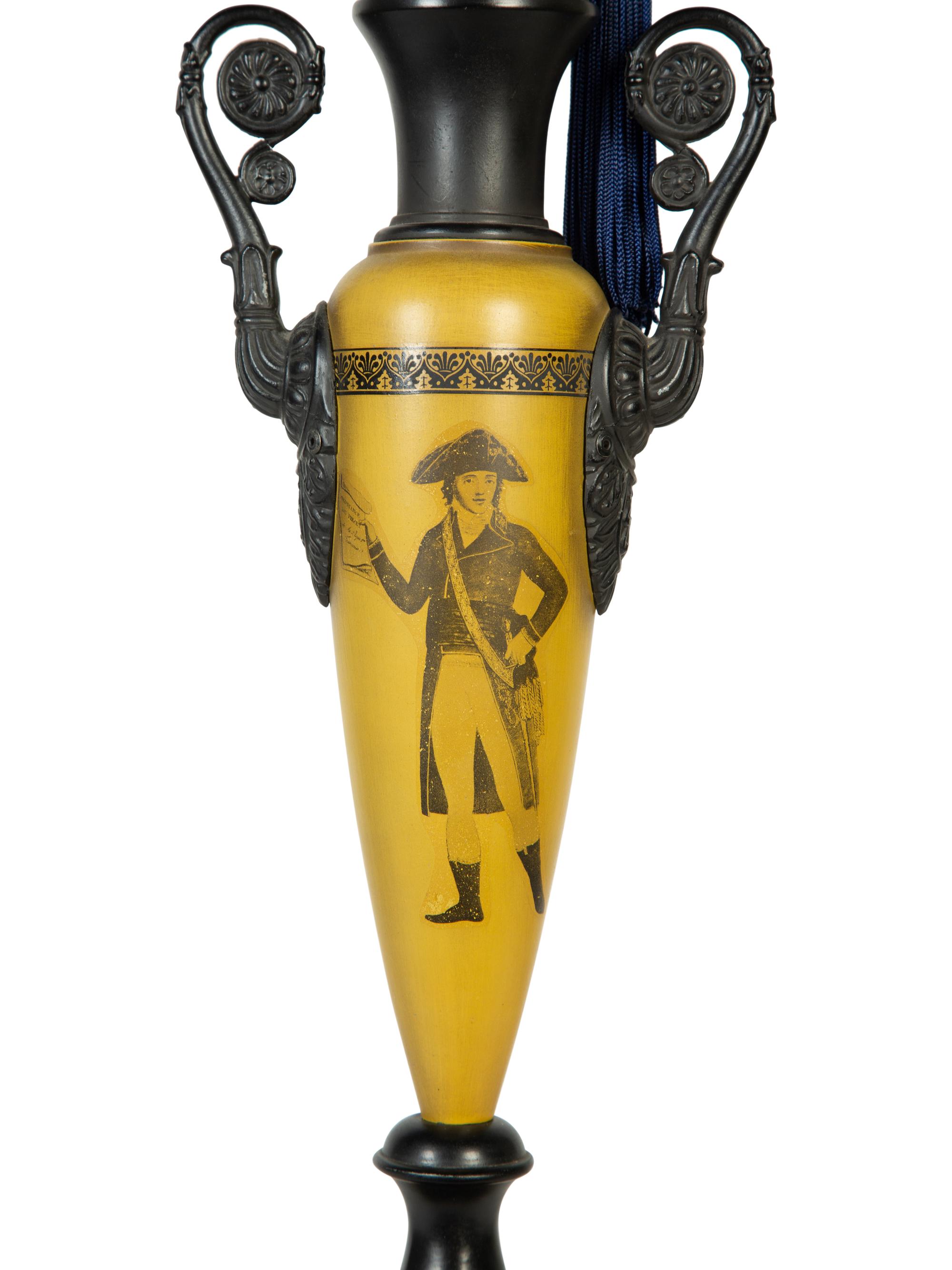 A Tole Table Lamp