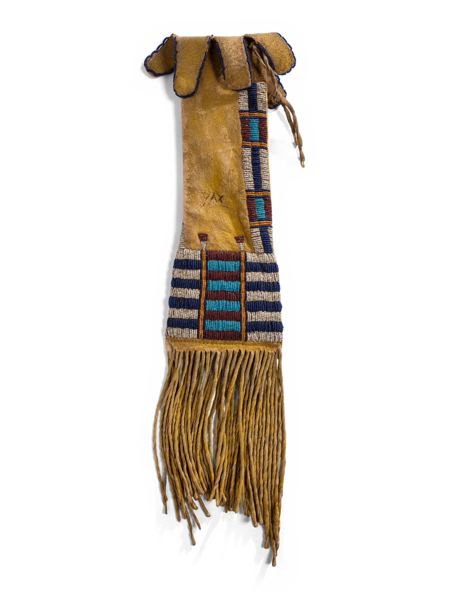 Cheyenne Beaded Hide Tobacco Bag