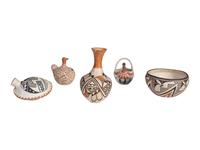 Collection of Acoma Pottery