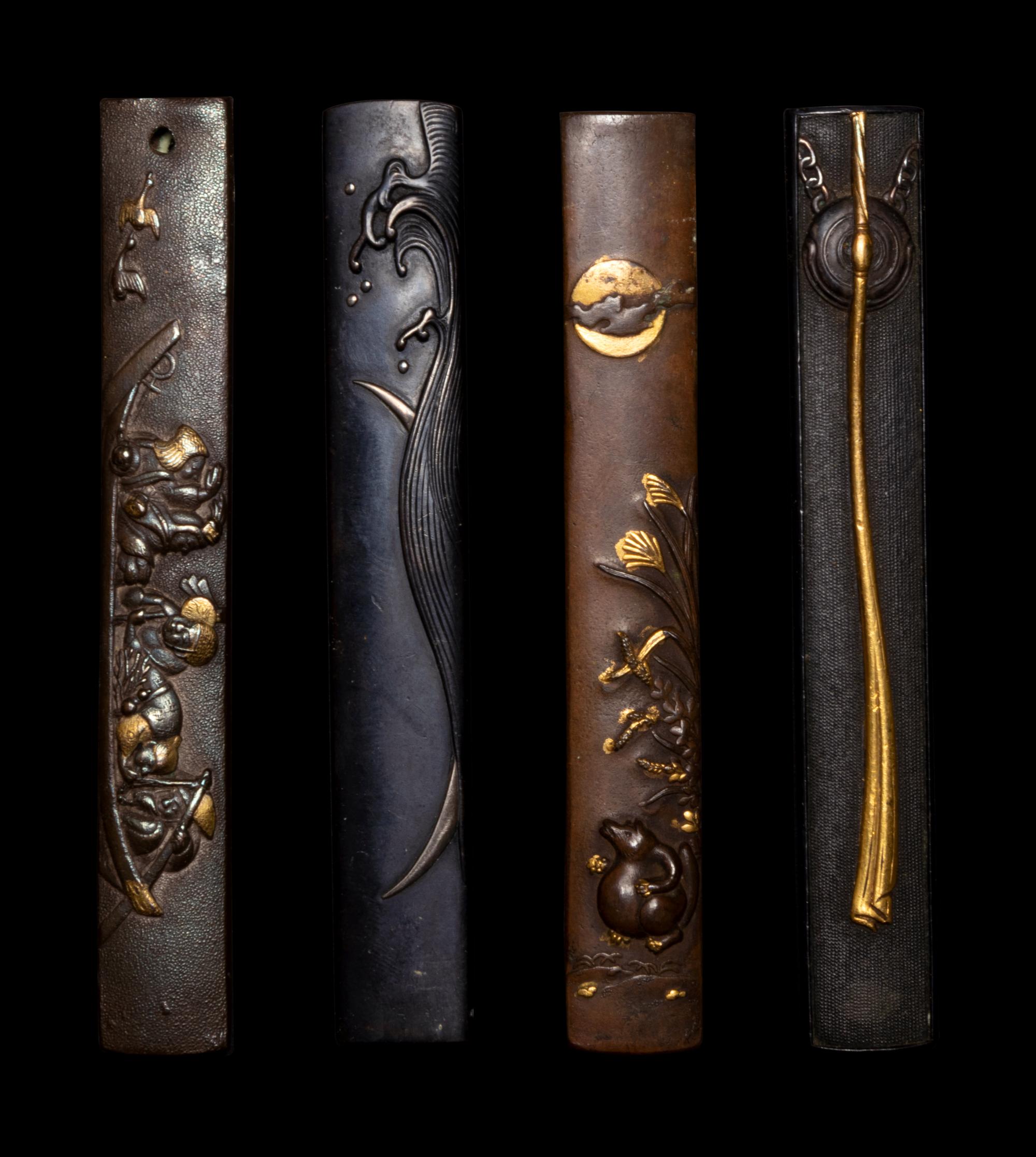 Four Mixed Metal Kozuka