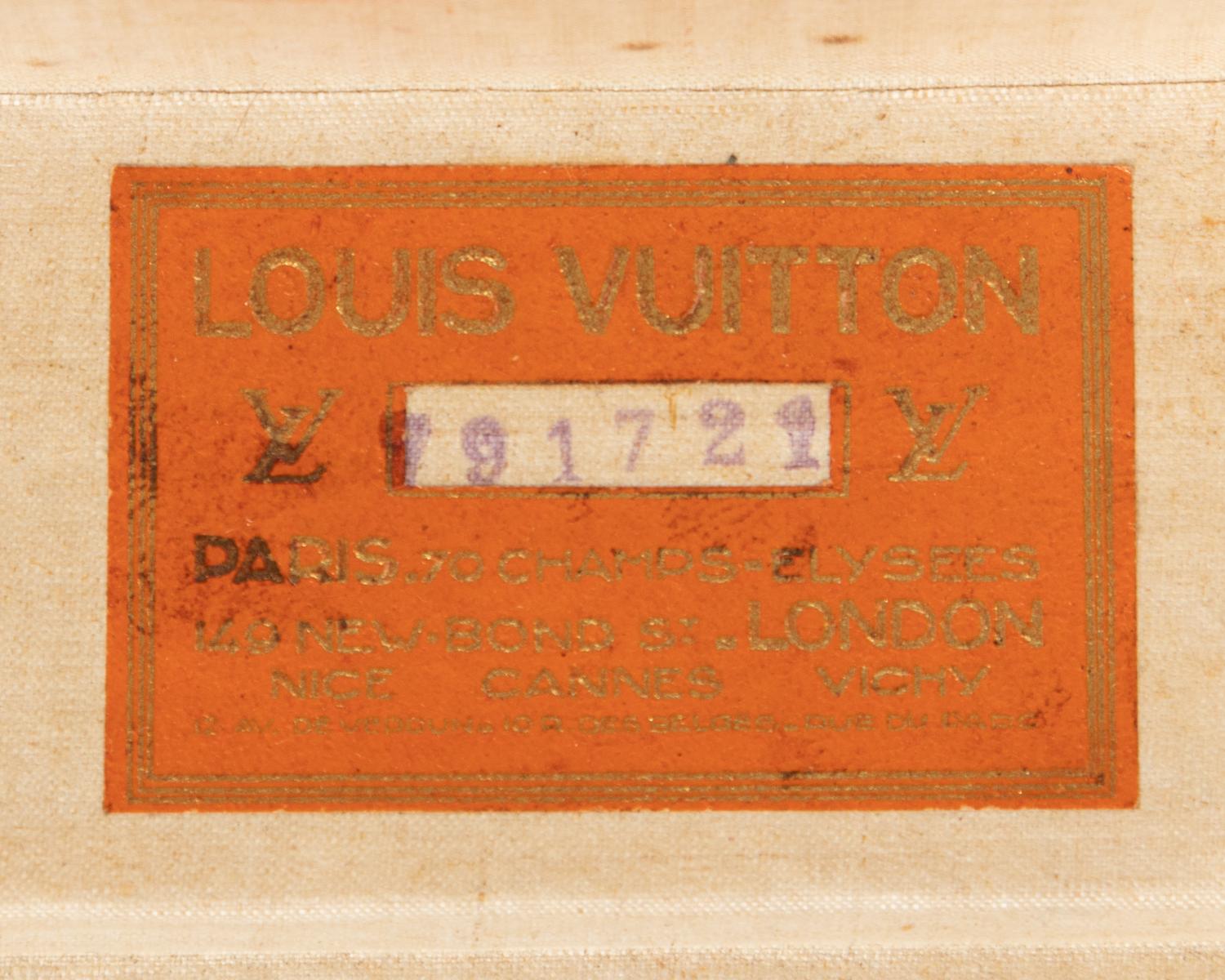 Two Louis Vuitton Early 20th Century Travel Trunks
