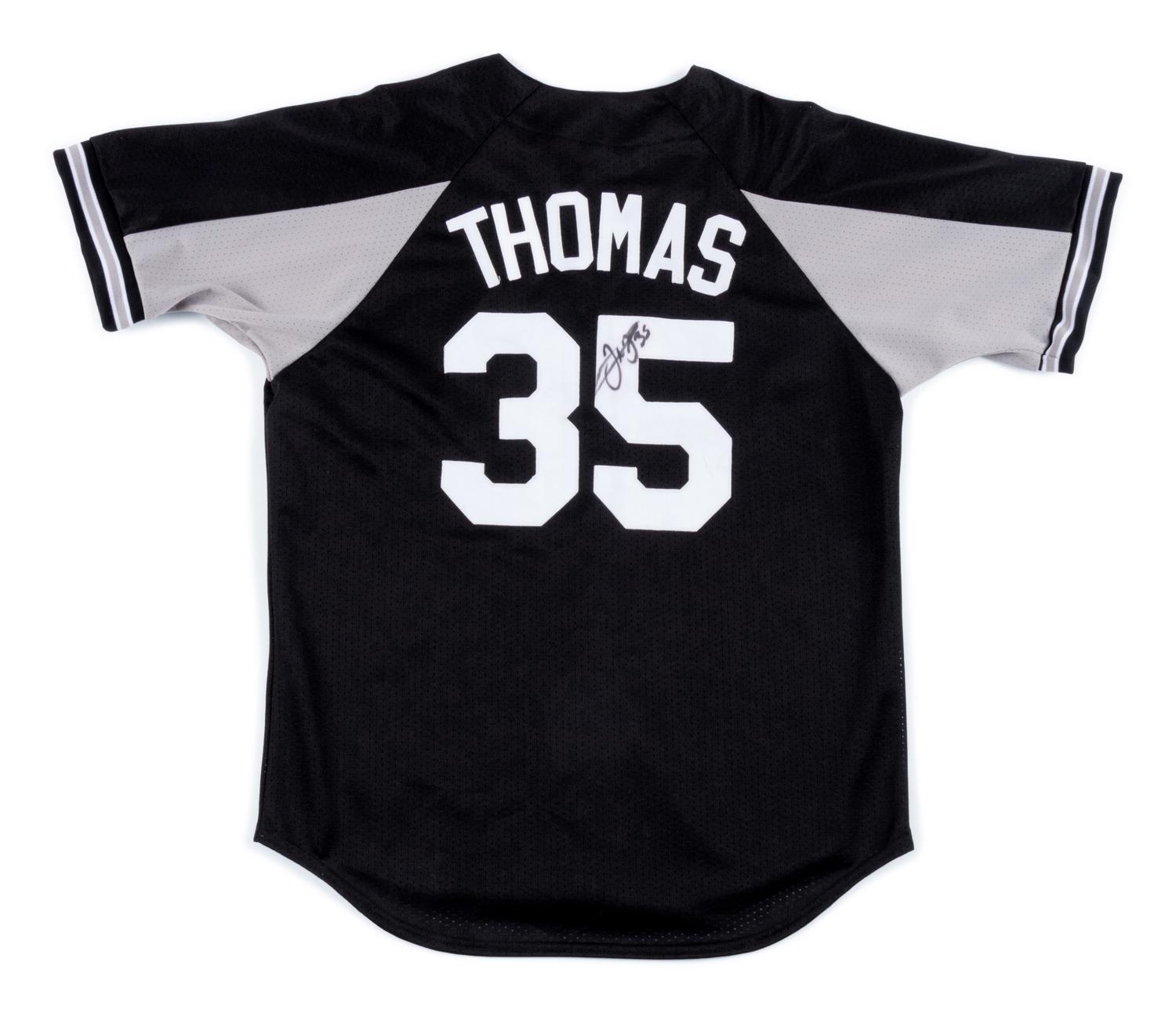 A Group of Three Frank Thomas Signed Items,