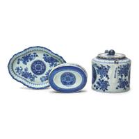 Three Chinese Export Porcelain Fitzhugh Tablewares