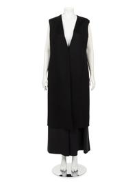 Christian Dior Sleeveless Cashmere Duster and Silk Culottes