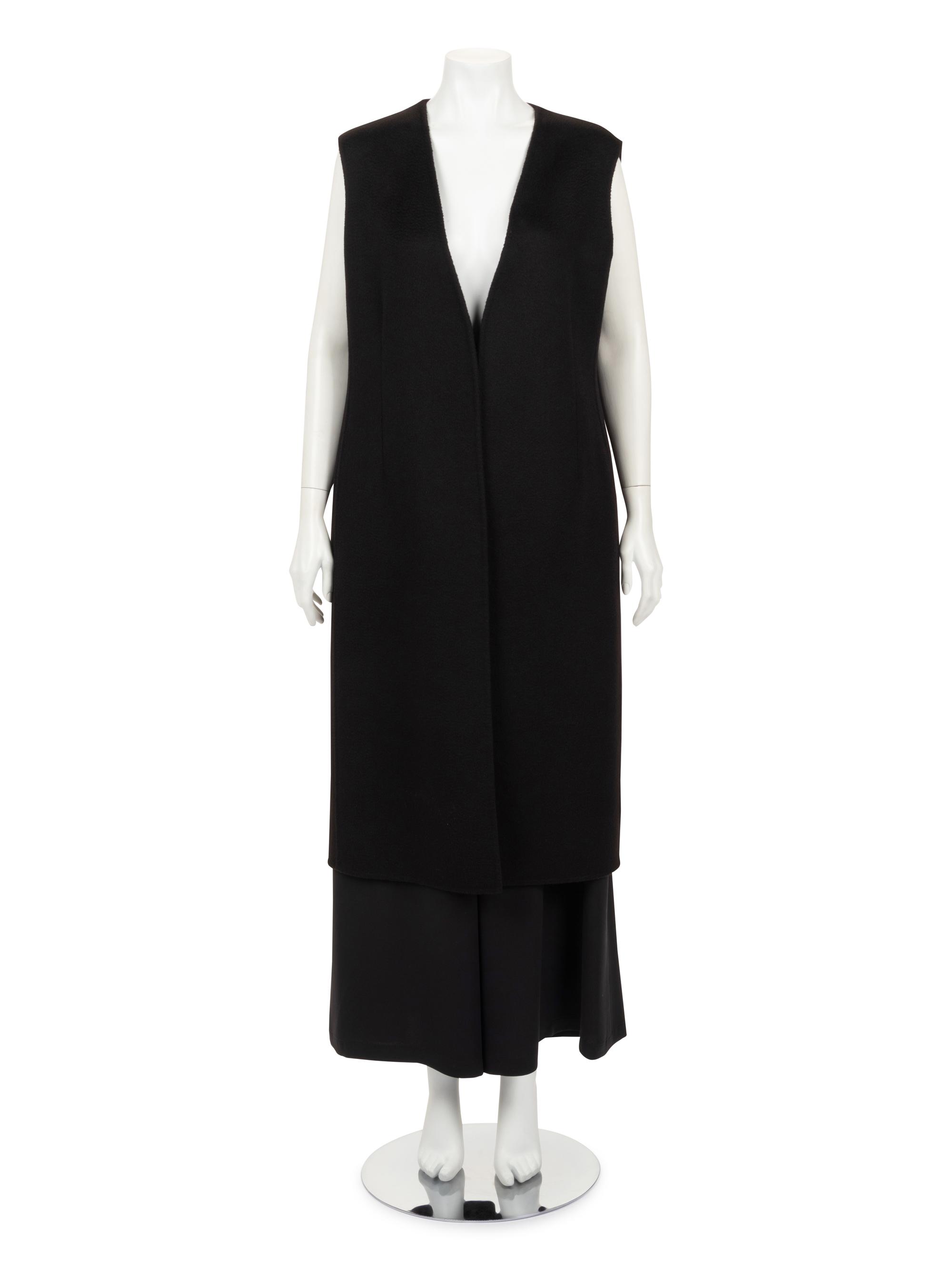 Christian Dior Sleeveless Cashmere Duster and Silk Culottes