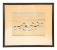 Two Works; Canvasbacks and Mergansers