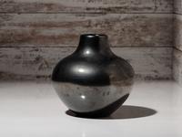 Blackware Pottery Jar, with Gunmetal Finish, March 1968