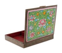 13 Chinese Enamel on Metal and Porcelain Boxes