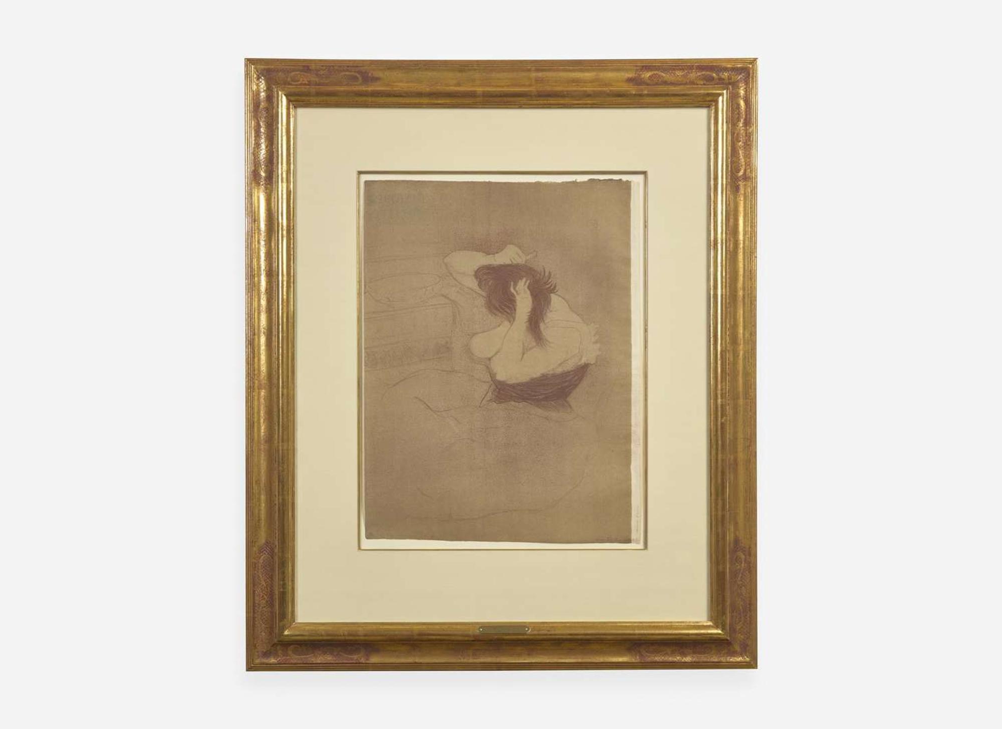 Henri de Toulouse-Lautrec (French, 1864–1901) - La Femme qui se Peigne (Coiffure)