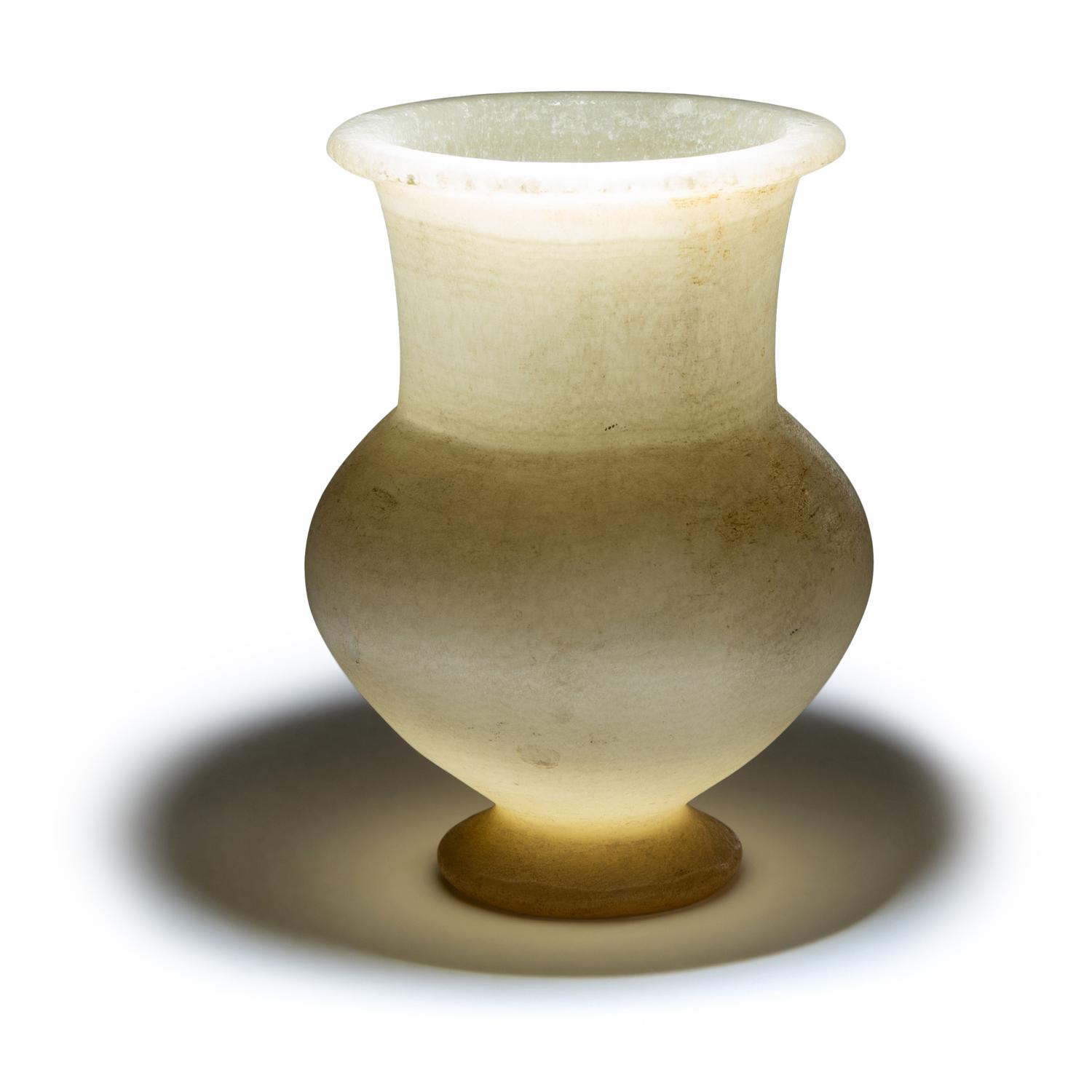 An Egyptian Alabaster Cosmetic Jar
