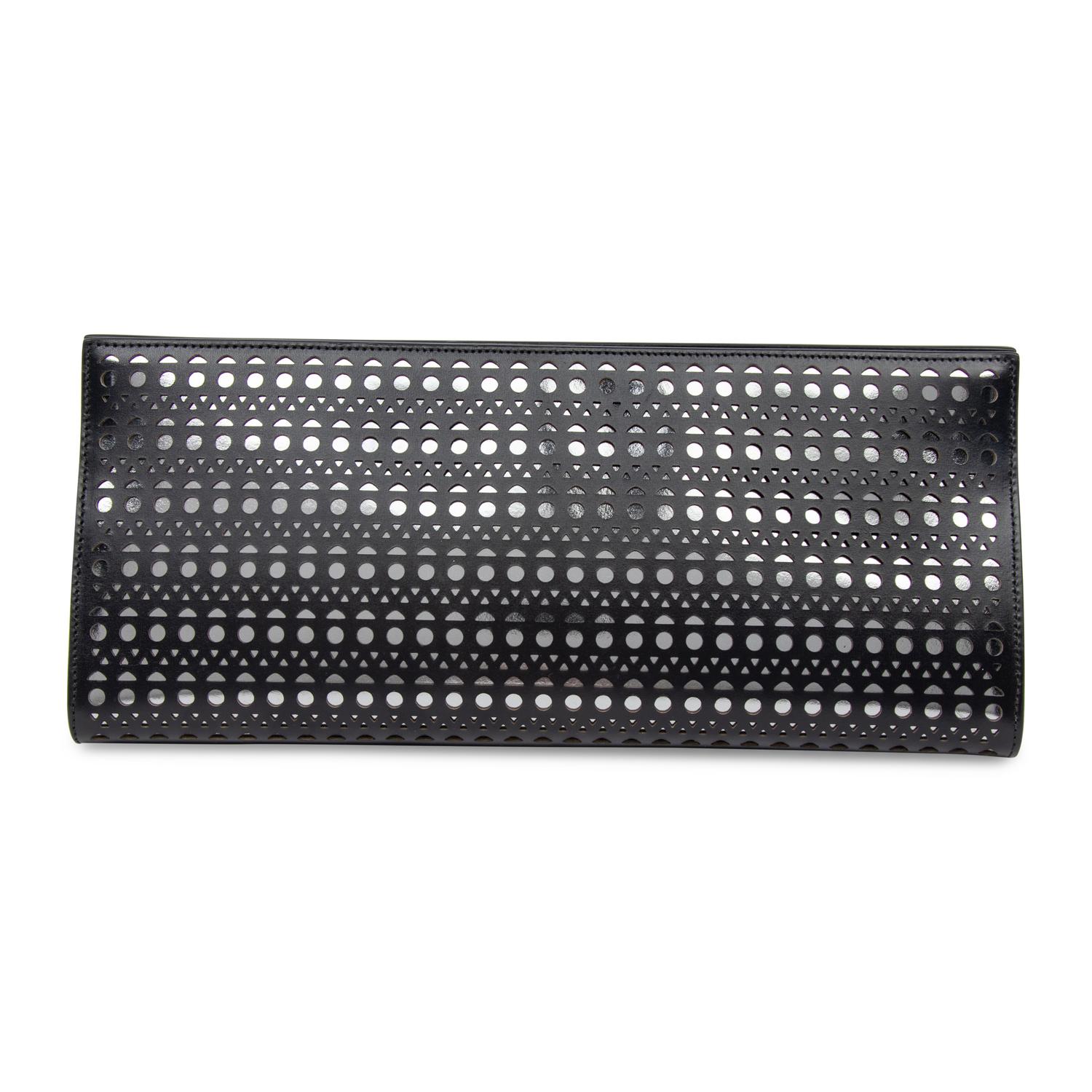 Alaïa, Laser-Cut Leather Clutch