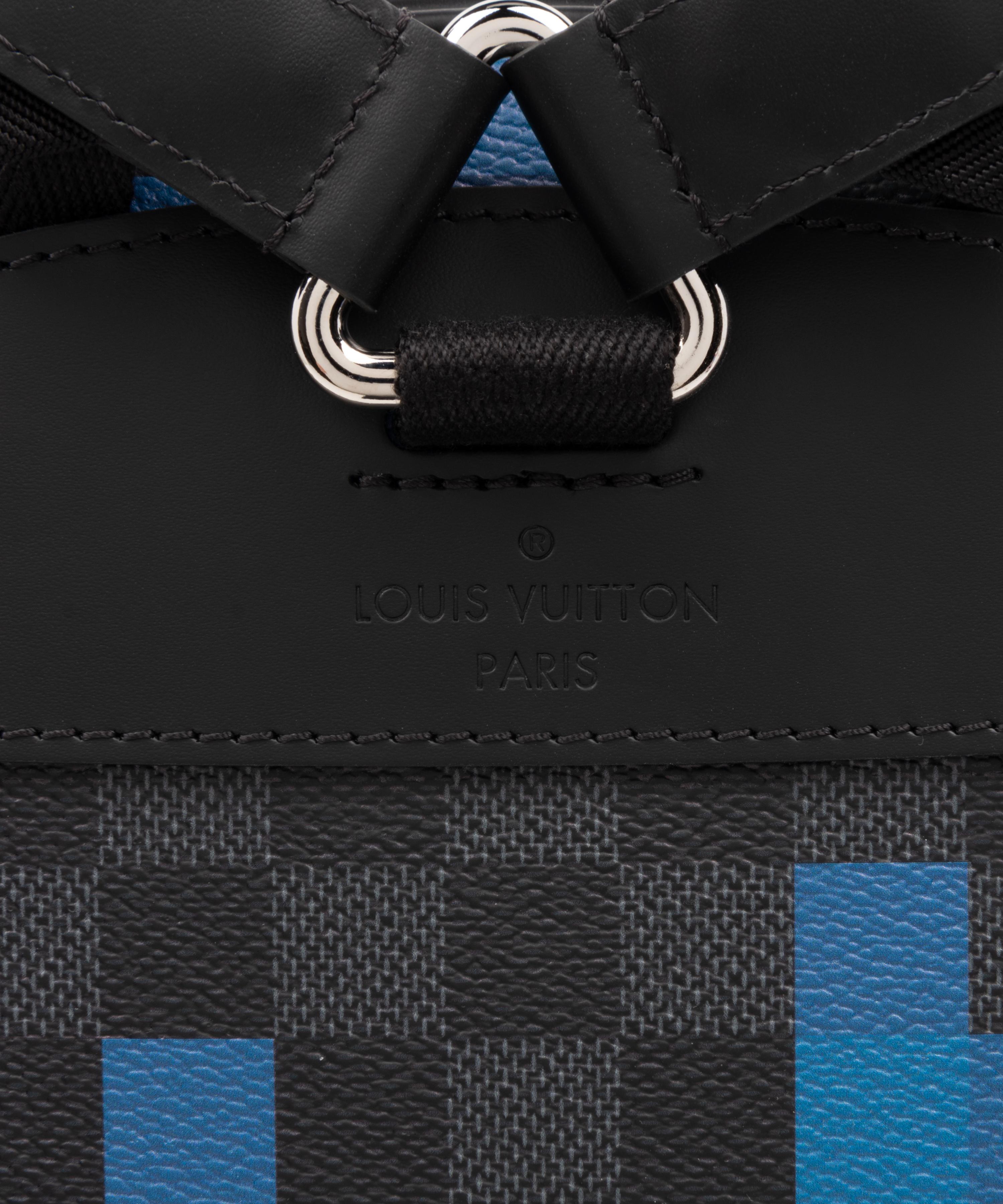 Louis Vuitton Josh Backpack in Damier Graphite Coated Canvas, Pixel Blue, 2018