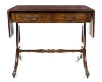 A Regency Style Mahogany Sofa Table Height 29 1/2 x width 35 1/2 x depth 21 1/2 inches. — LATE 19TH/EARLY 20TH CENTURY