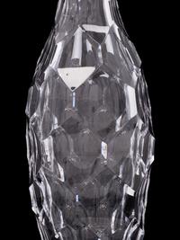 Two Steuben Turtleback Glass Decanters