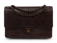 Chanel Brown Lambskin Flap Bag