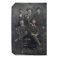[OCCUPATIONAL PHOTOGRAPHY]. A group of images of firefighters and police officers, comprising: