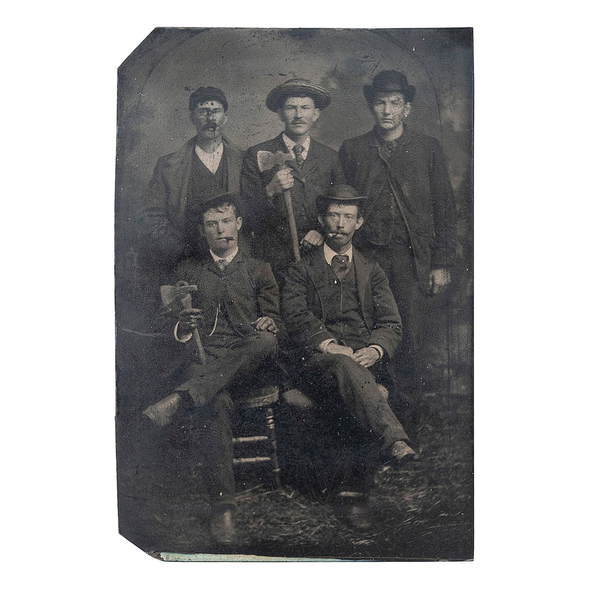 [OCCUPATIONAL PHOTOGRAPHY]. A group of images of firefighters and police officers, comprising: