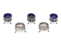 Five George III Silver Salt Cellars