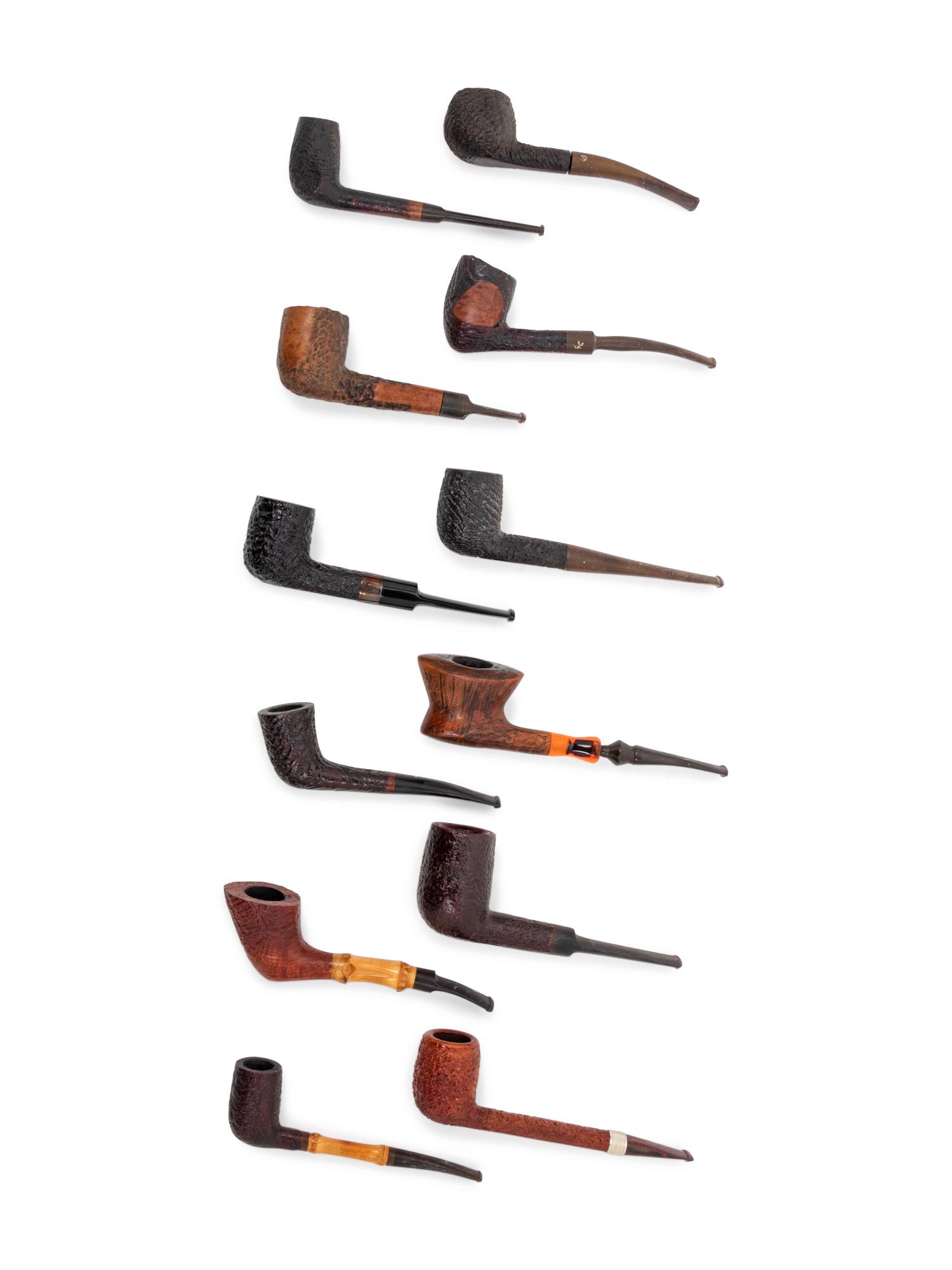 A Group of Twelve Root Briar Smoking Pipes