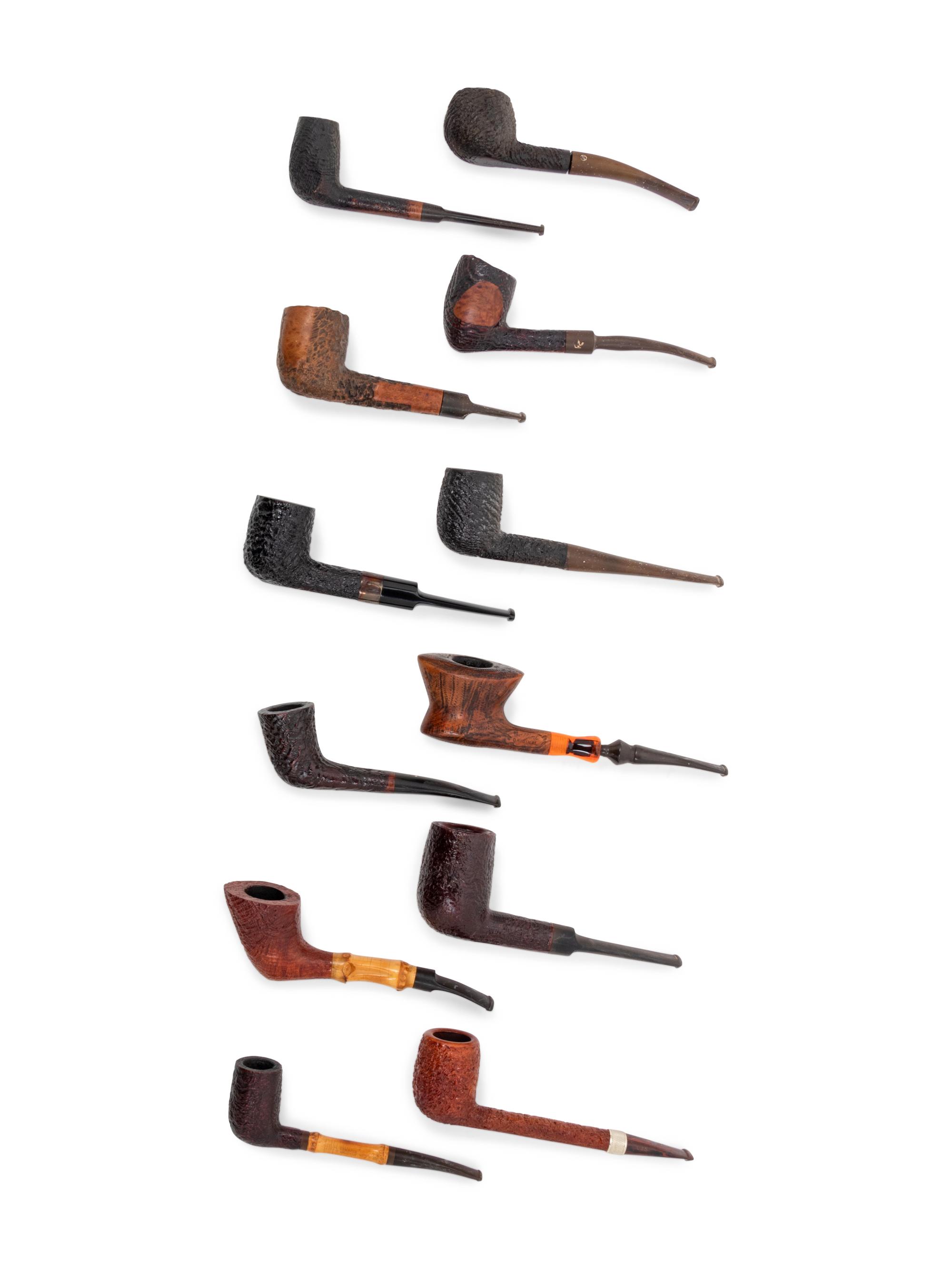 A Group of Twelve Root Briar Smoking Pipes