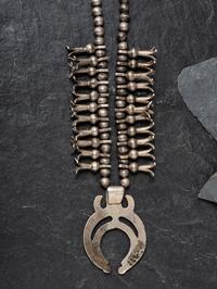 Navajo Child's Squash Blossom Necklace, Collected by Hoffman Birney (1891-1958)