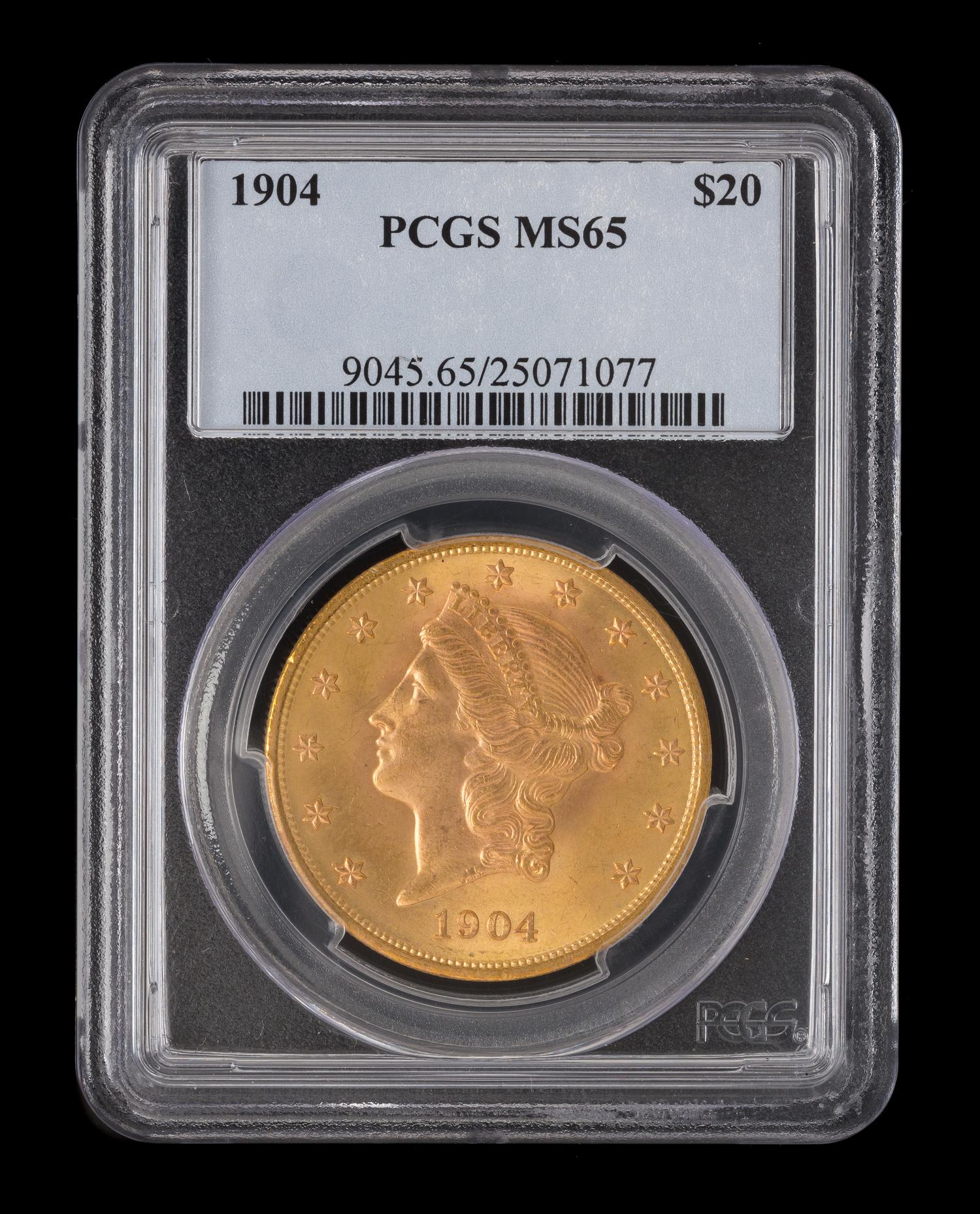 A United States 1904 Liberty Head $20 Gold Coin