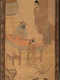 Two Kesi Woven Silk 'Figure' Panels