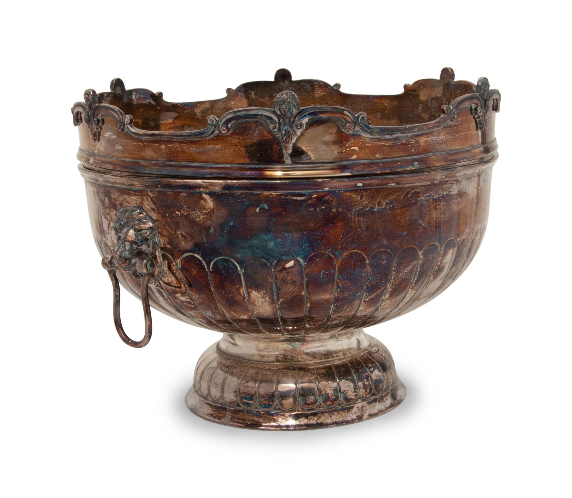 An English Silver-Plate Monteith Bowl