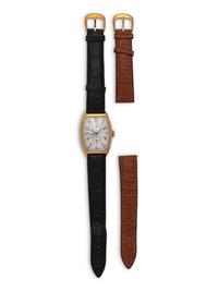 FRANCK MULLER, REF. 5850 18K YELLOW GOLD TRIPLE TIME ZONE 'MASTER BANKER' WATCH