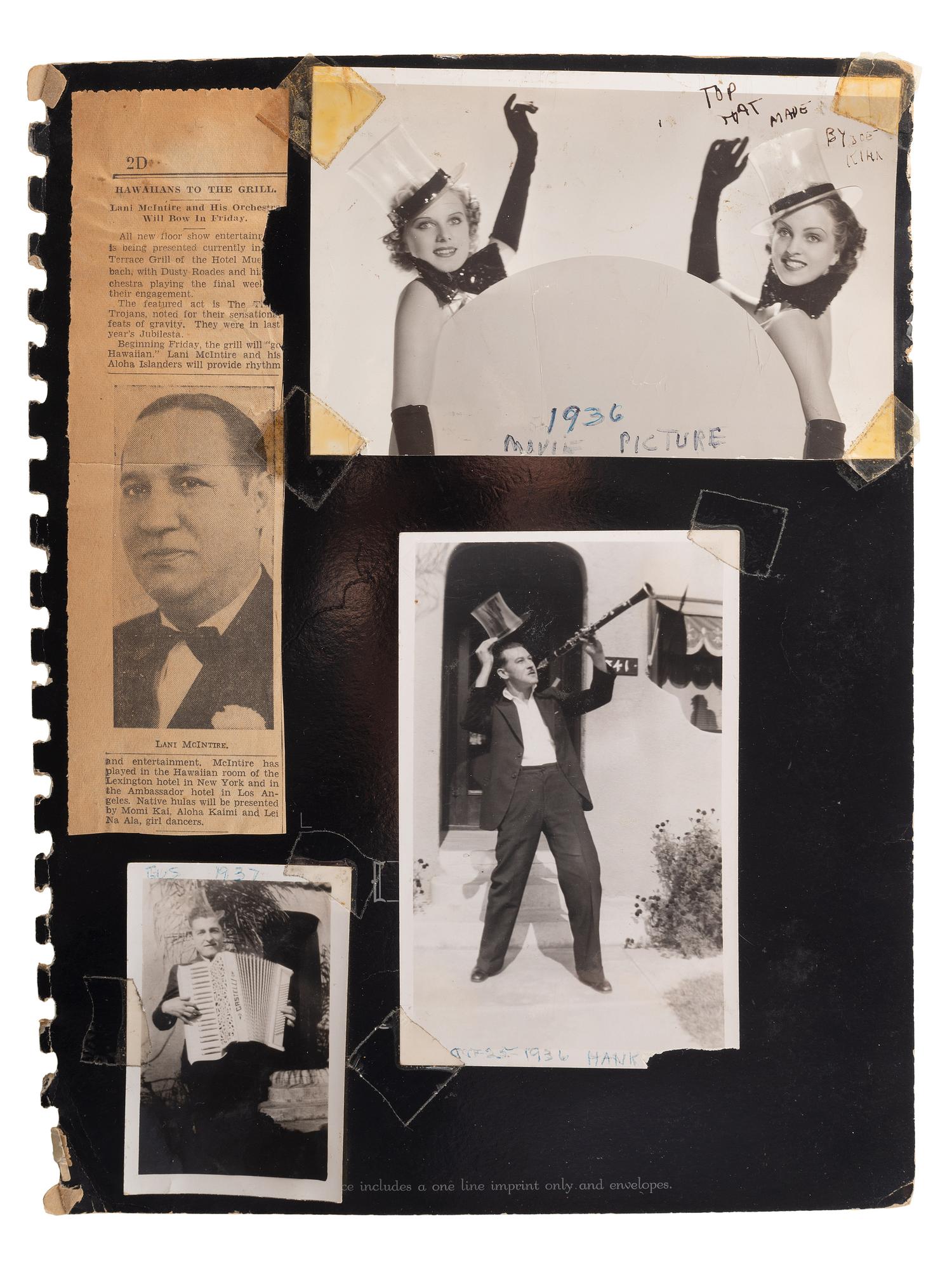[FILM - HOLLYWOOD]. A large group of snapshots, signed photographs, press photos, and ephemera from early Hollywood.