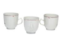 A Chinese Export Porcelain Nine-Piece Grisaille Tea Service