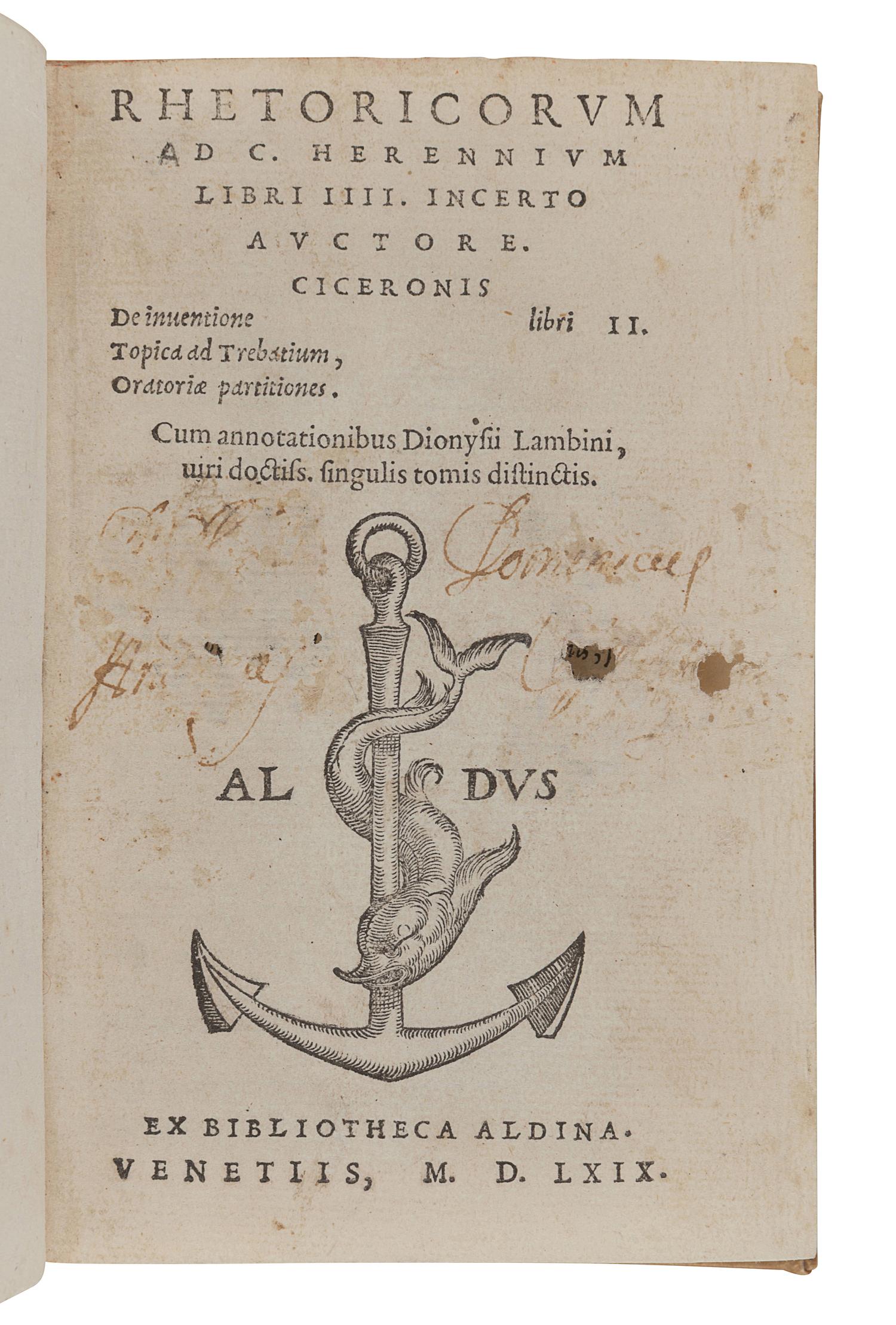 [16th CENTURY PRINTING - VENICE]. A group of 3 works, comprising: