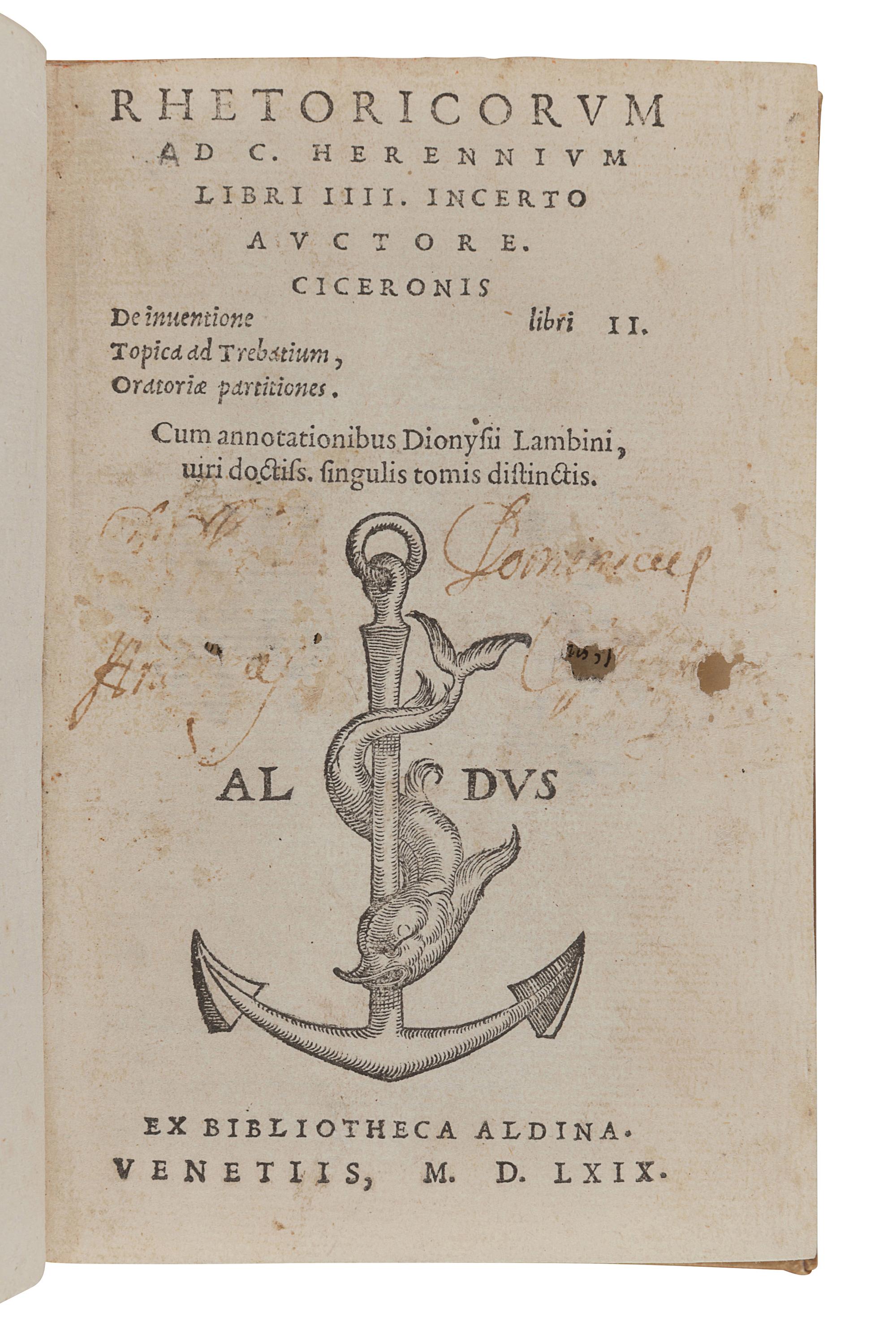 [16th CENTURY PRINTING - VENICE]. A group of 3 works, comprising: