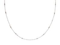 PLATINUM AND DIAMOND LONG CHAIN NECKLACE