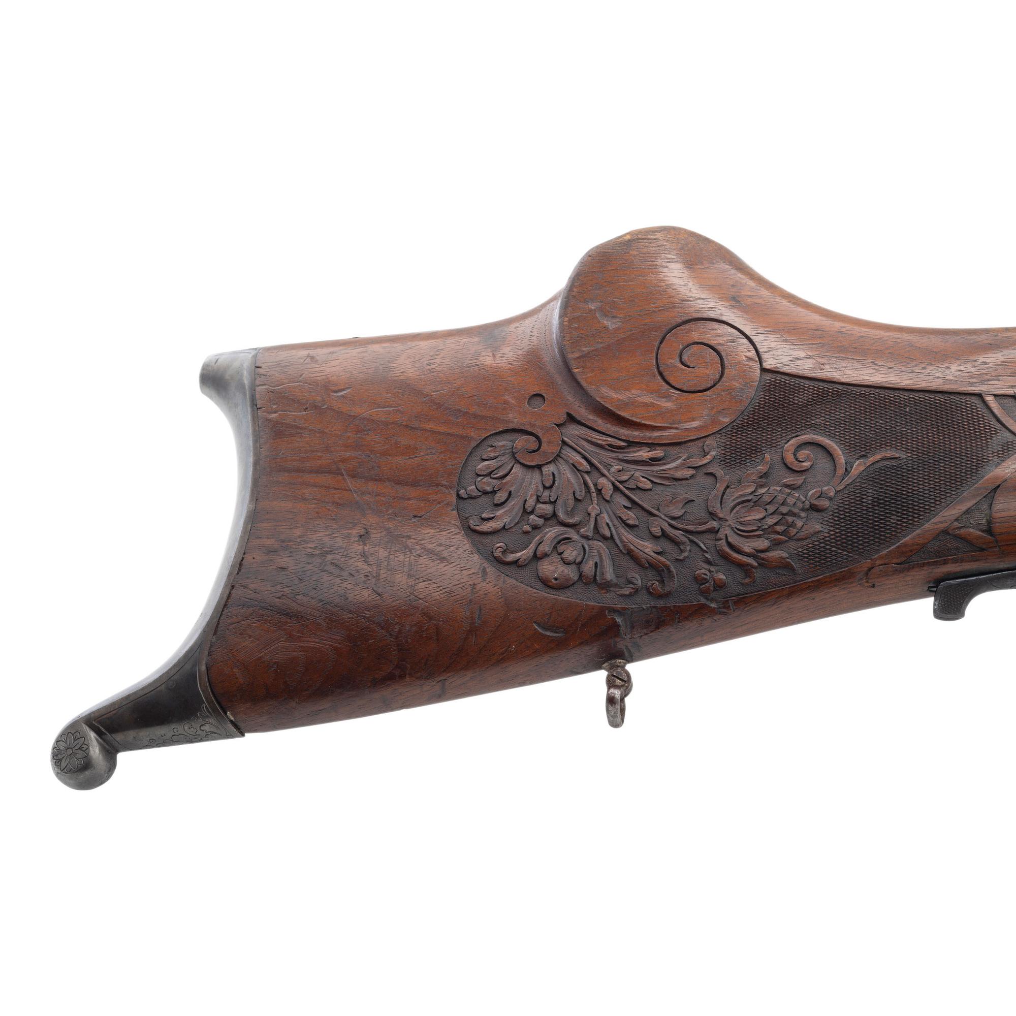 **Highly Embellished Schuetzen Rifle by Jos. Ofenstein of Aschaffenburg