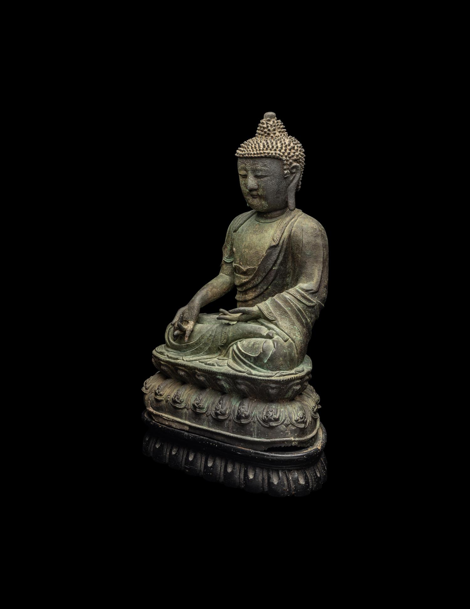 A Chinese Bronze Figure of Buddha
