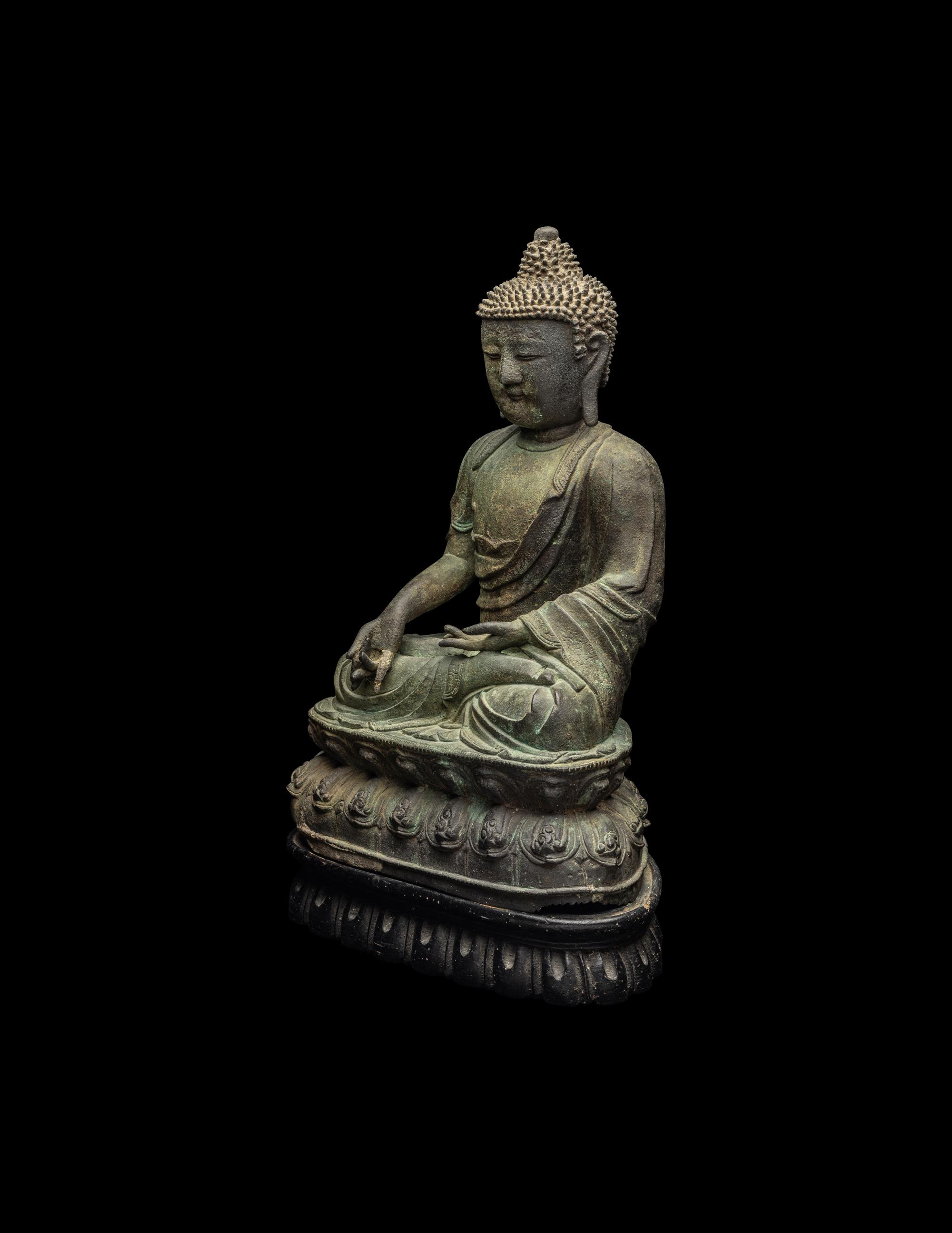 A Chinese Bronze Figure of Buddha