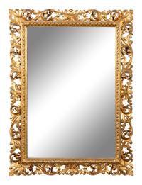 A Rococo Style Giltwood Mirror