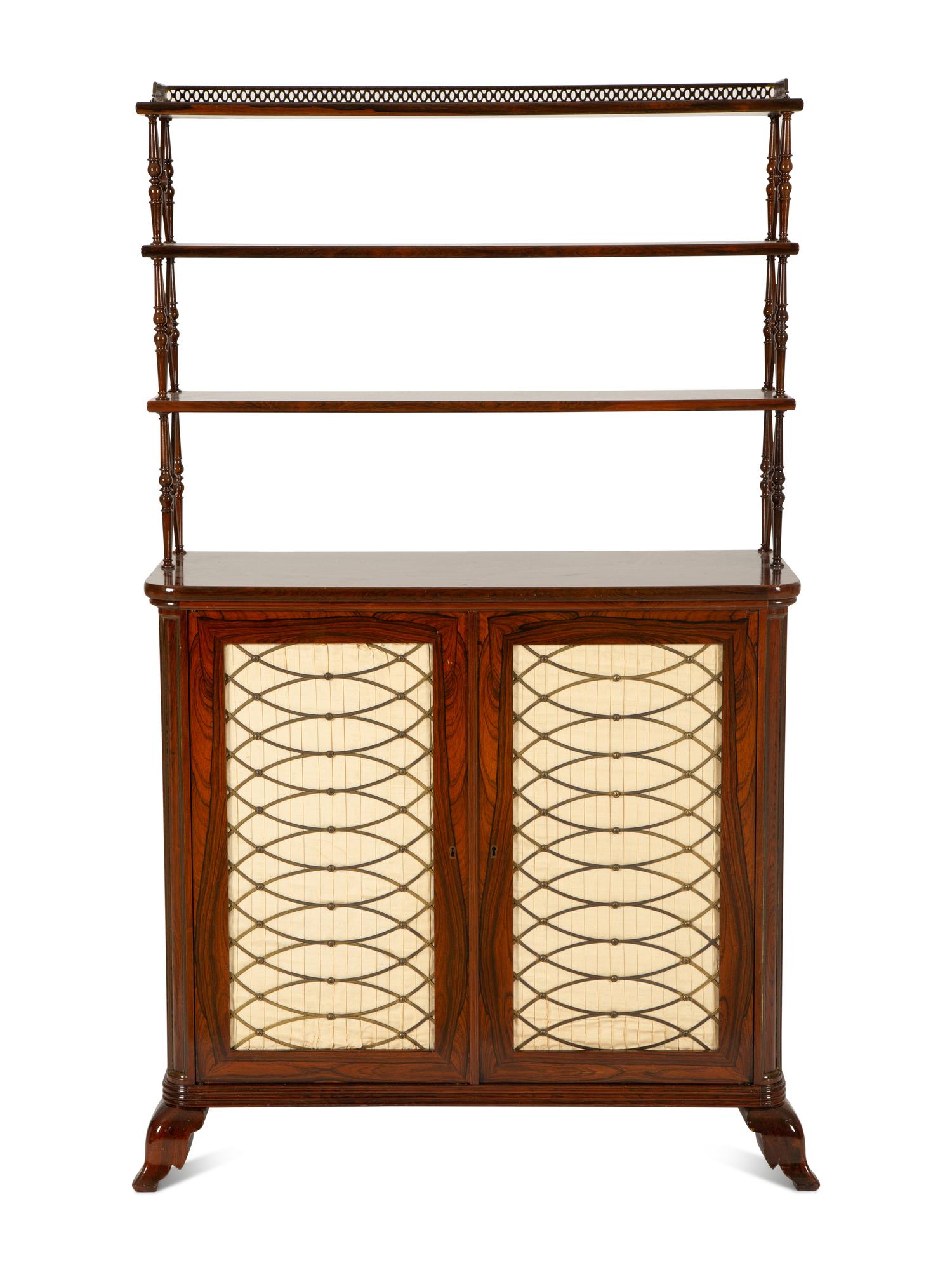 A Regency Rosewood Bookcase