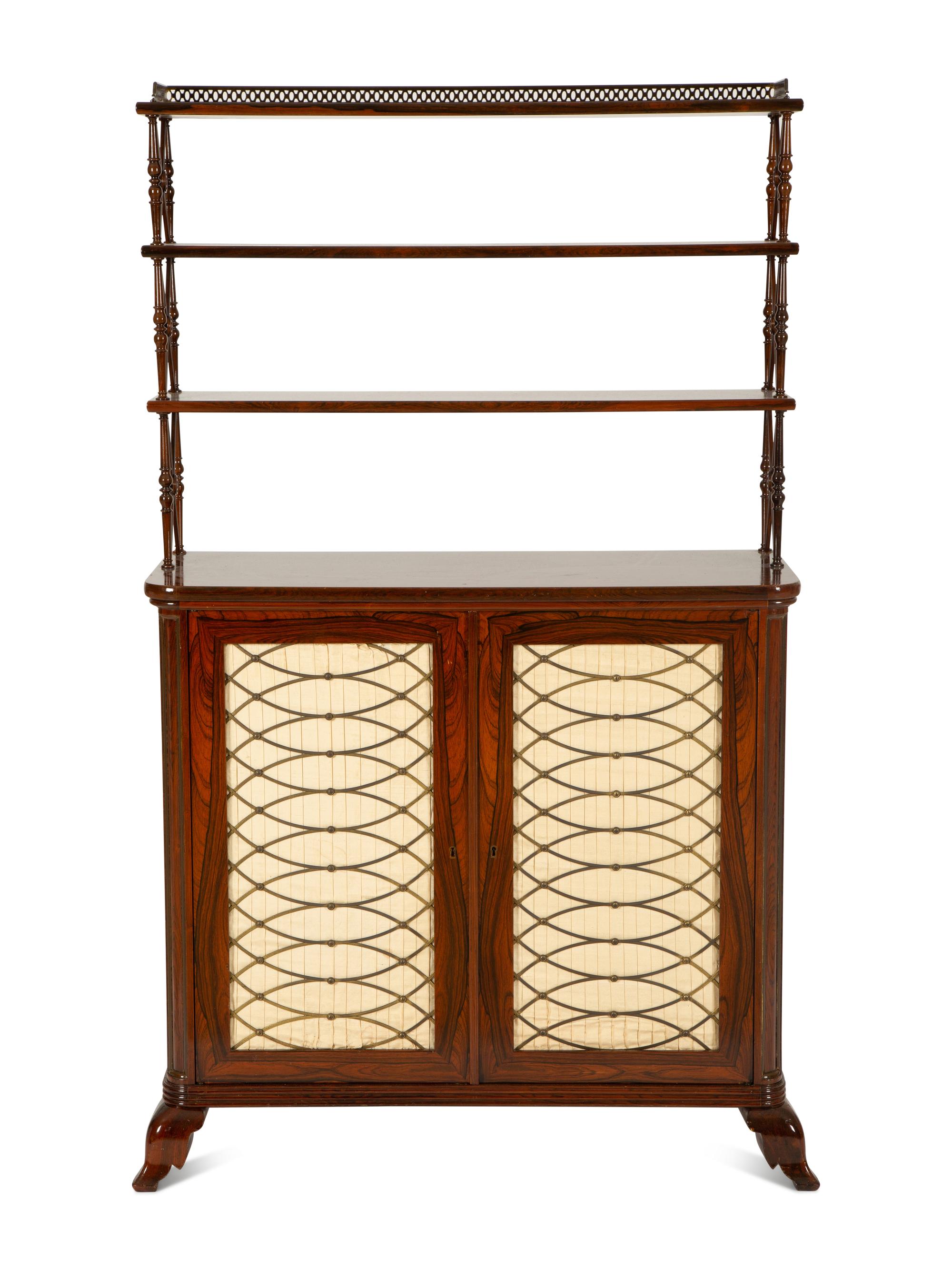 A Regency Rosewood Bookcase