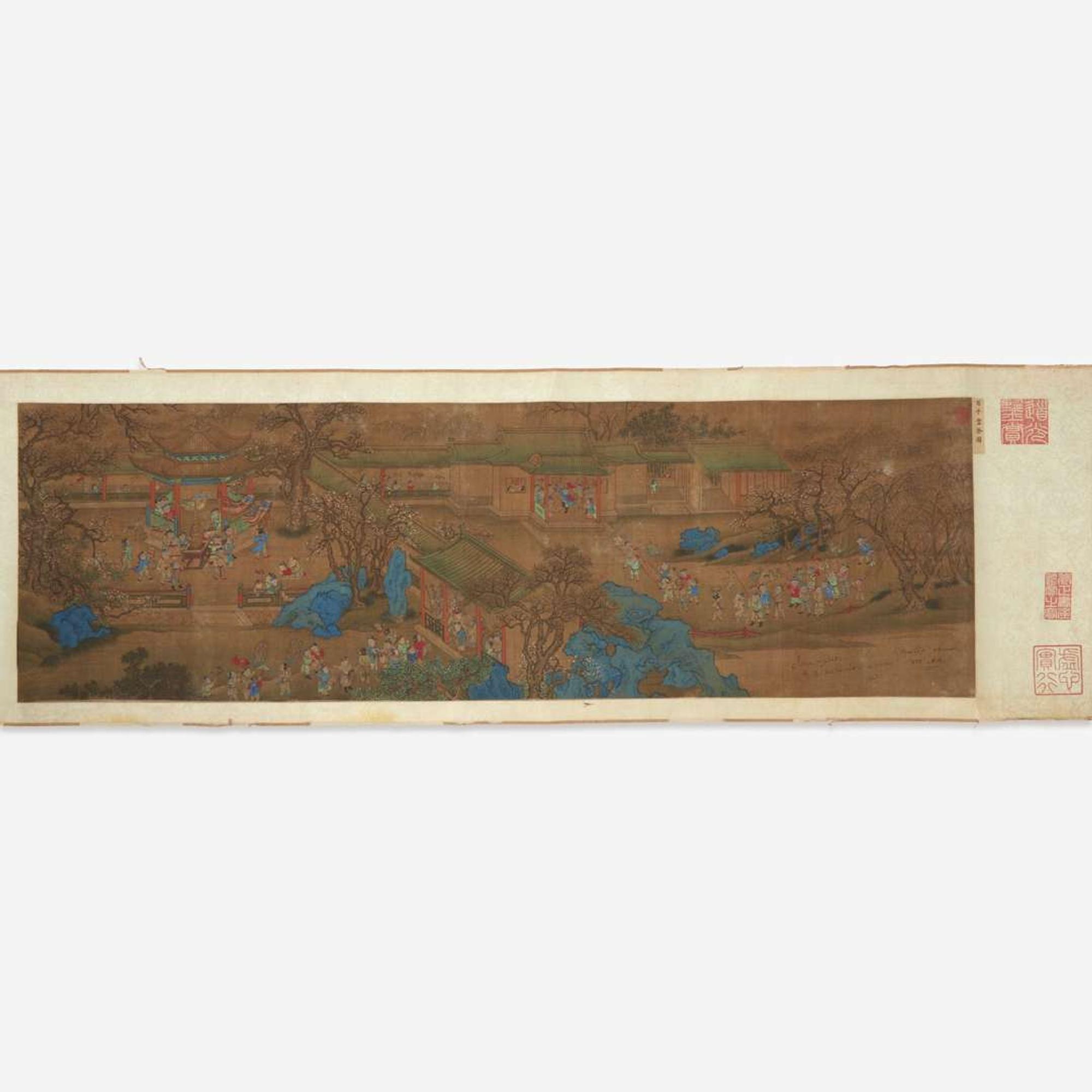 Chinese School, 19th century or earlier 十九世纪或更早 One Hundred Auspicious Subjects, eight works ???????? ????