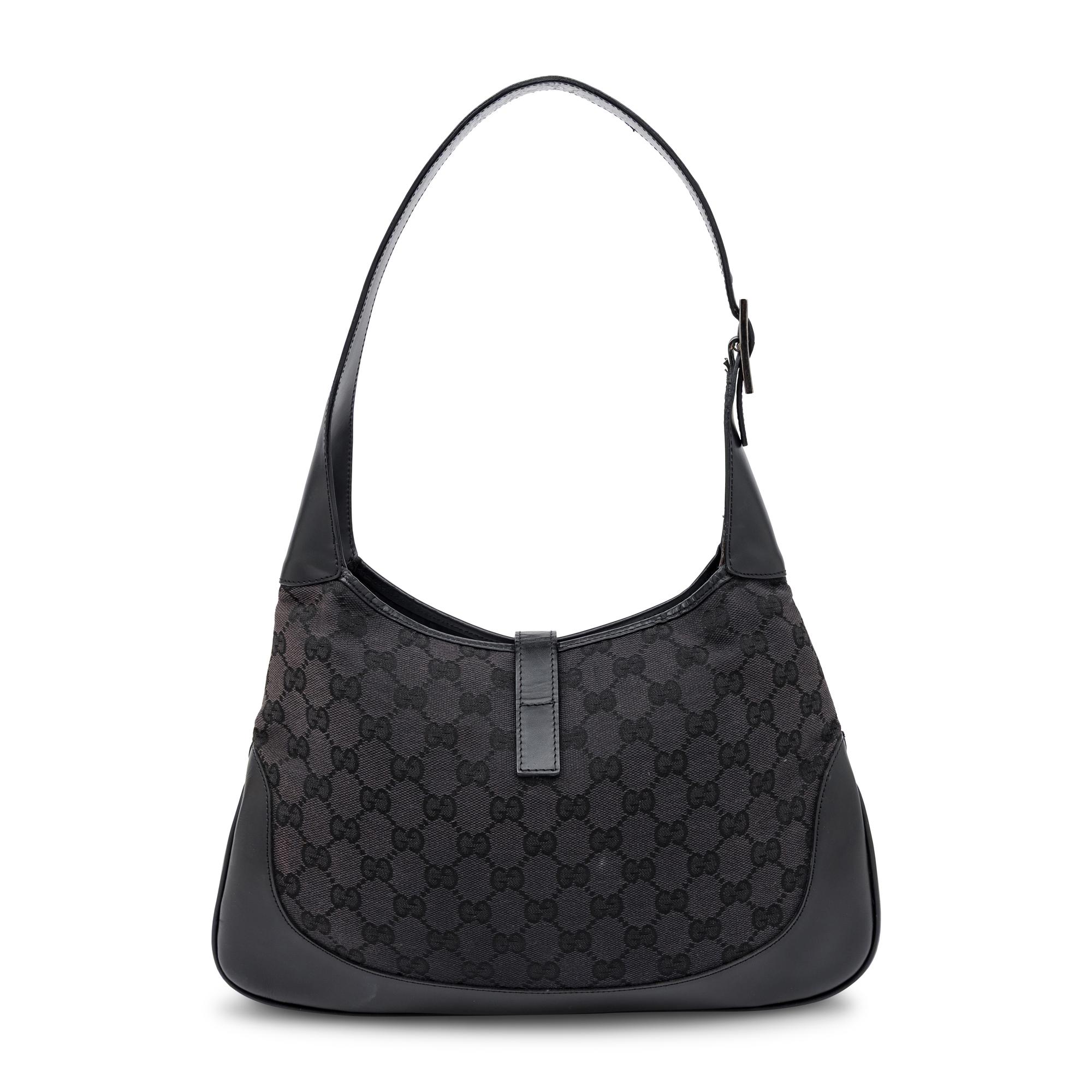 Gucci by Tom Ford, Black Monogram Jackie Hobo