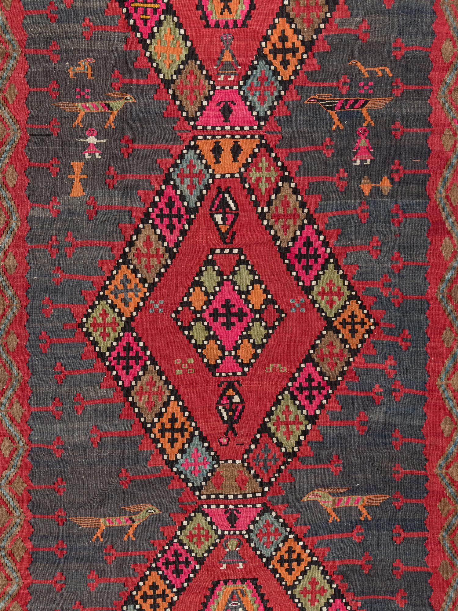 A Turkish Kilim Wool Rug
