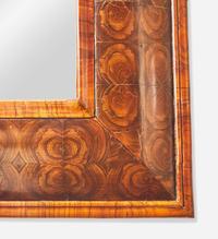 A William & Mary burl walnut veneered mirror early 18th century and later