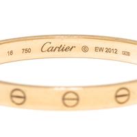 CARTIER, YELLOW GOLD 'LOVE' BANGLE BRACELET