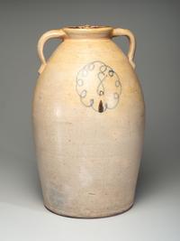 An Eight-Gallon Twin-Handled Stoneware Jar