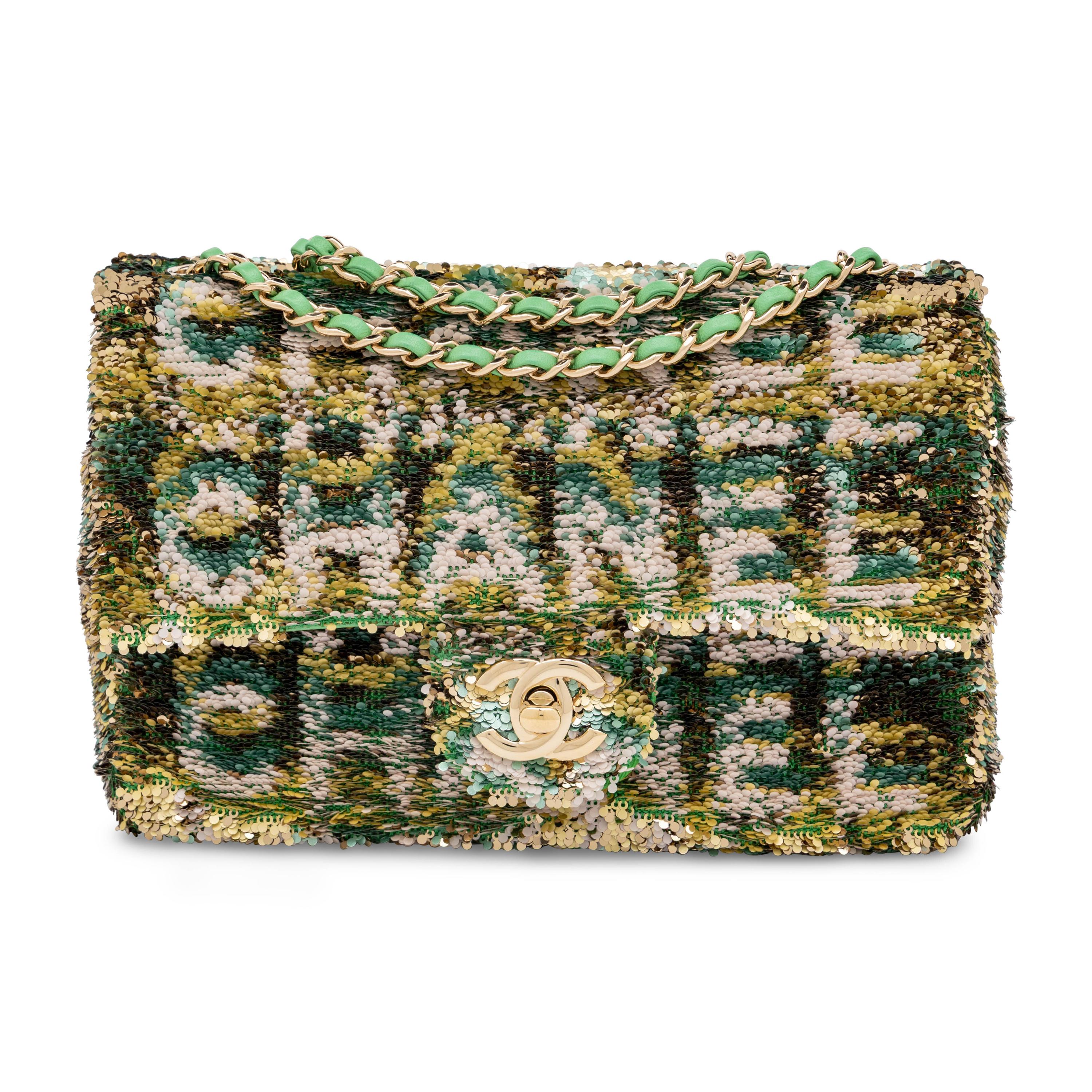 Chanel, Mini Classic Flap in Multicolor Flip Sequins