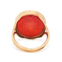 ROSE GOLD AND CARNELIAN INTAGLIO RING