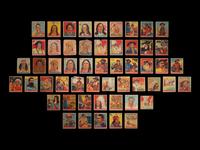 A Collection of 1933 Indian Chewing Gum Indian Cards and Nine 1947 Goudey R773 Indian Cards